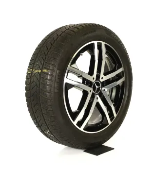 Original Mercedes GLA H247 GLB X247 19 Zoll "5-Doppelspeichen" Winterräder + RDKS A2474013900 7X23 schwarz glanzgedreht 7 // 7,9 mm - Bild 3