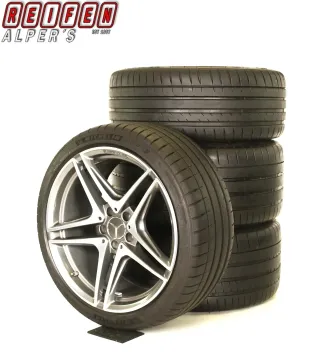 Original Mercedes C Klasse W205 S205 C63 S AMG 19zoll SOMMERRÄDER A2054016200/6300  5-Doppelspeichen-Rad + RDKS  Fe - Bild 1