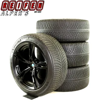 BMW M5 F90 M8 F91 F92 7857075-7857076 M705 19 Zoll Winterräder + RDKS  Schwarz//Matt 6mm Original - Bild 1