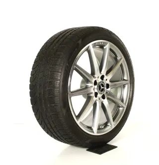 Original Mercedes C Klasse AMG C43 W206 S206 19zoll WINTERRÄDER 19 Zoll 5-Doppelspeiche-Desing + RDKS A2064012300 / A2064012400 Titangrau-glanzgedreht - Bild 6