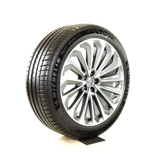 Original AUDI E-TRON 21zoll SOMMERRÄDER S LINE 4KE601025G SCHMIEDEFELGEN  RDKS 4KE601025G Grau 2xNEU 2x ca,200km gelaufen - Bild 6