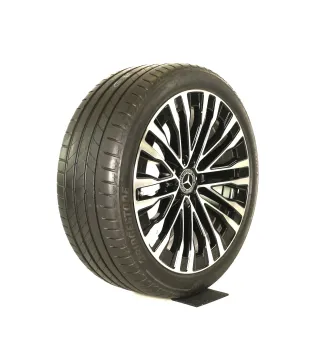 Mercedes S Klasse V223 W223 20zoll SOMMERRÄDER 20 Zoll Vielspeichen + RDKS A2234013700 Schwarz/glanzgedreht Original - Bild 5