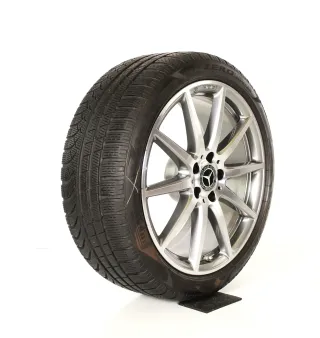 Original Mercedes C Klasse AMG C43 W206 S206 19zoll WINTERRÄDER 19 Zoll 5-Doppelspeiche-Desing + RDKS A2064012300 / A2064012400 Titangrau-glanzgedreht - Bild 7