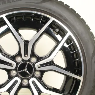 Original Mercedes EQA H243 EQB X243 AMG 19zoll WINTERRÄDER 19 Zoll + RDKS A2434010500 Schwarz/Hochglanzpoliert - Bild 3