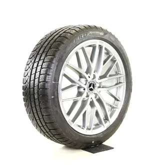Original Mercedes C Klasse AMG C43 W206 S206 19zoll WINTERRÄDER 19 Zoll 5-Doppelspeiche-Desing + RDKS A2064012300 / A2064012400 Titangrau-glanzgedreht - Bild 3