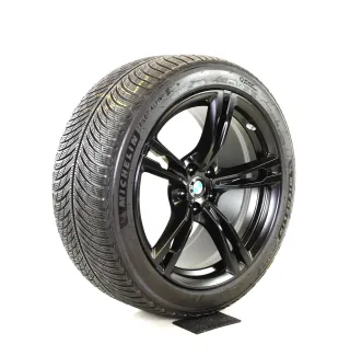 BMW M5 F90 M8 F91 F92 7857075-7857076 M705 19 Zoll Winterräder + RDKS  Schwarz//Matt 6mm Original - Bild 7