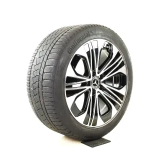 Original Mercedes E Klasse W214 S214 19 Zoll Winterräder + RDKS A2144012300/2400 7X23-W214 Schwarz//Hochglanzpoliert 8,5mm (neuwertig) - Bild 3