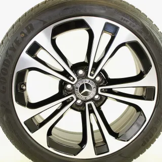 Original Mercedes C Klasse W206 18zoll WINTERRÄDER A2064016200  RDKS A2064016200 Schwarz/Hochglanzpoliert BICOLOR 7,5 // 7,8 mm - Bild 3