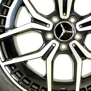Original Mercedes EQA H243 EQB X243 AMG 19zoll WINTERRÄDER + RDKS A2434010500 Schwarz/Silber 7,7mm - Bild 5