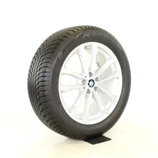 BMW X3 G01 X4 G02 691 6877325 19 Zoll V Speiche Winterräder + RDKS 6877325 Silber Original - Bild 6
