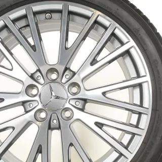 Mercedes A/B/CLA Klasse W177 W247 C118 18 Zoll Y Speichen Winterräder + RDKS A1774010600 Anthrazit/Grau ORIGINAL - Bild 6