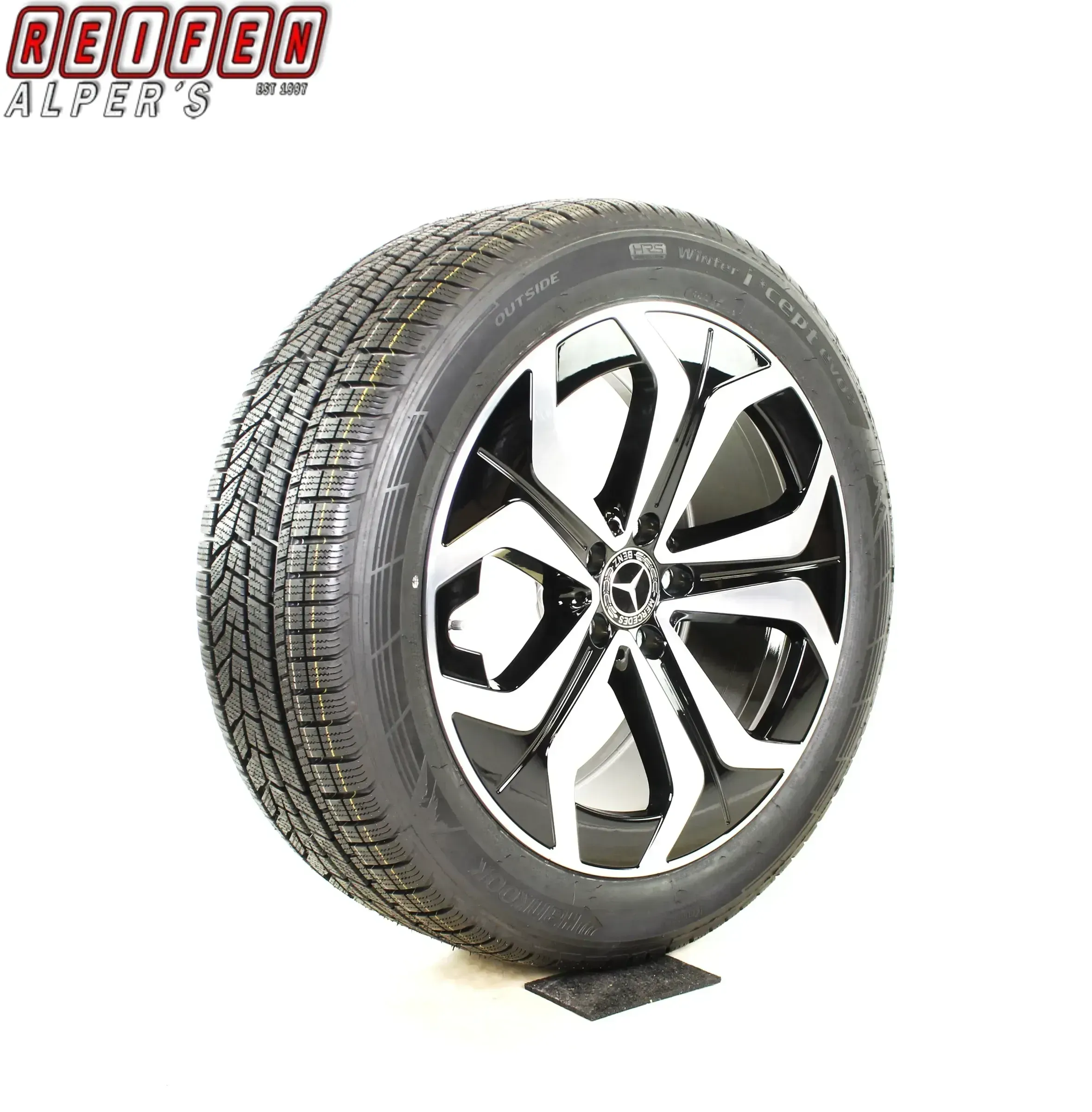 Original Mercedes E Klasse ALL TERRAIN 19zoll X214 S214 WINTERRÄDER 19 Zoll A2144014000 schwarz/glanz/hochglanzpoliert - Bild 1