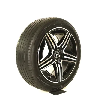 Original Mercedes GLC AMG FELGEN 20zoll X254 C254 A2544010600-0700 Sommerräder + RDKS Schwarz glanz//Hochglanzpoliert vollesprofil - Bild 5