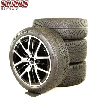 NEU  Original Mercedes CLS C257 X257 19 Zoll Winterräder + RDKS A2574013400/3500 7x23 Schwarz BICOLOR - Bild 2