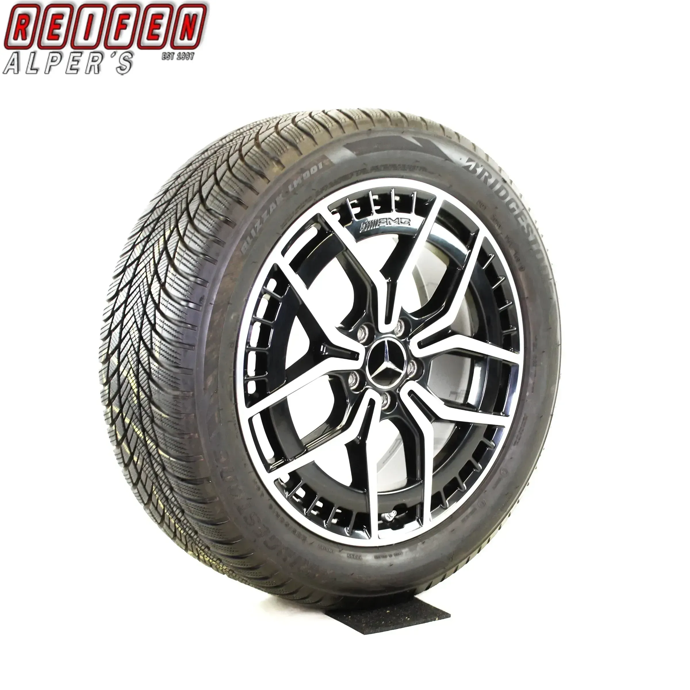 Original Mercedes EQA H243 EQB X243 AMG 19zoll WINTERRÄDER + RDKS A2434010500 Schwarz/Silber 7,7mm - Bild 1