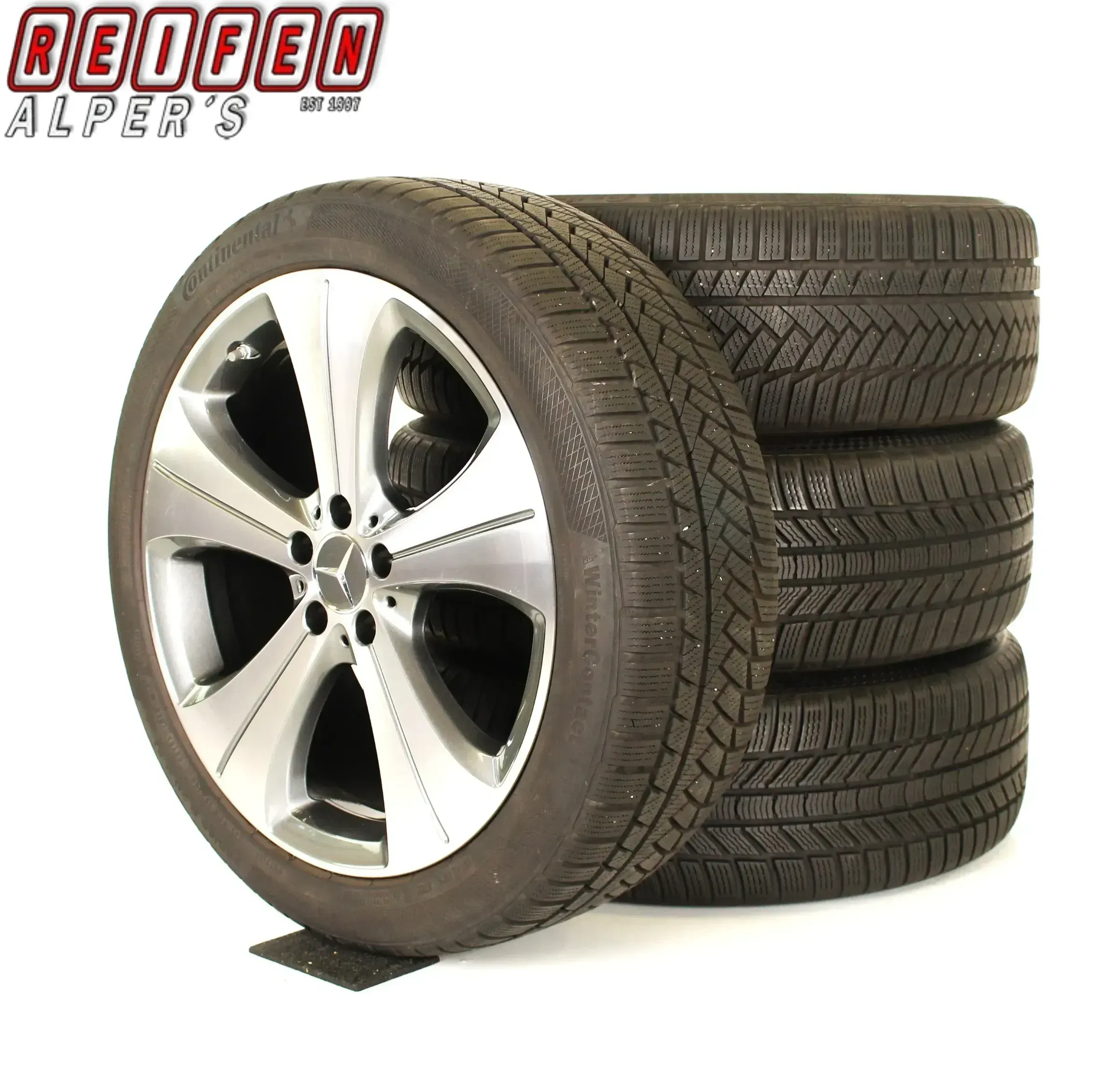 Original Mercedes GLA H247 GLB X247 20zoll WINTERRÄDER A2474013700 + RDKS A2474013700 grau//Hochglanzpoliert TOP - Bild 1