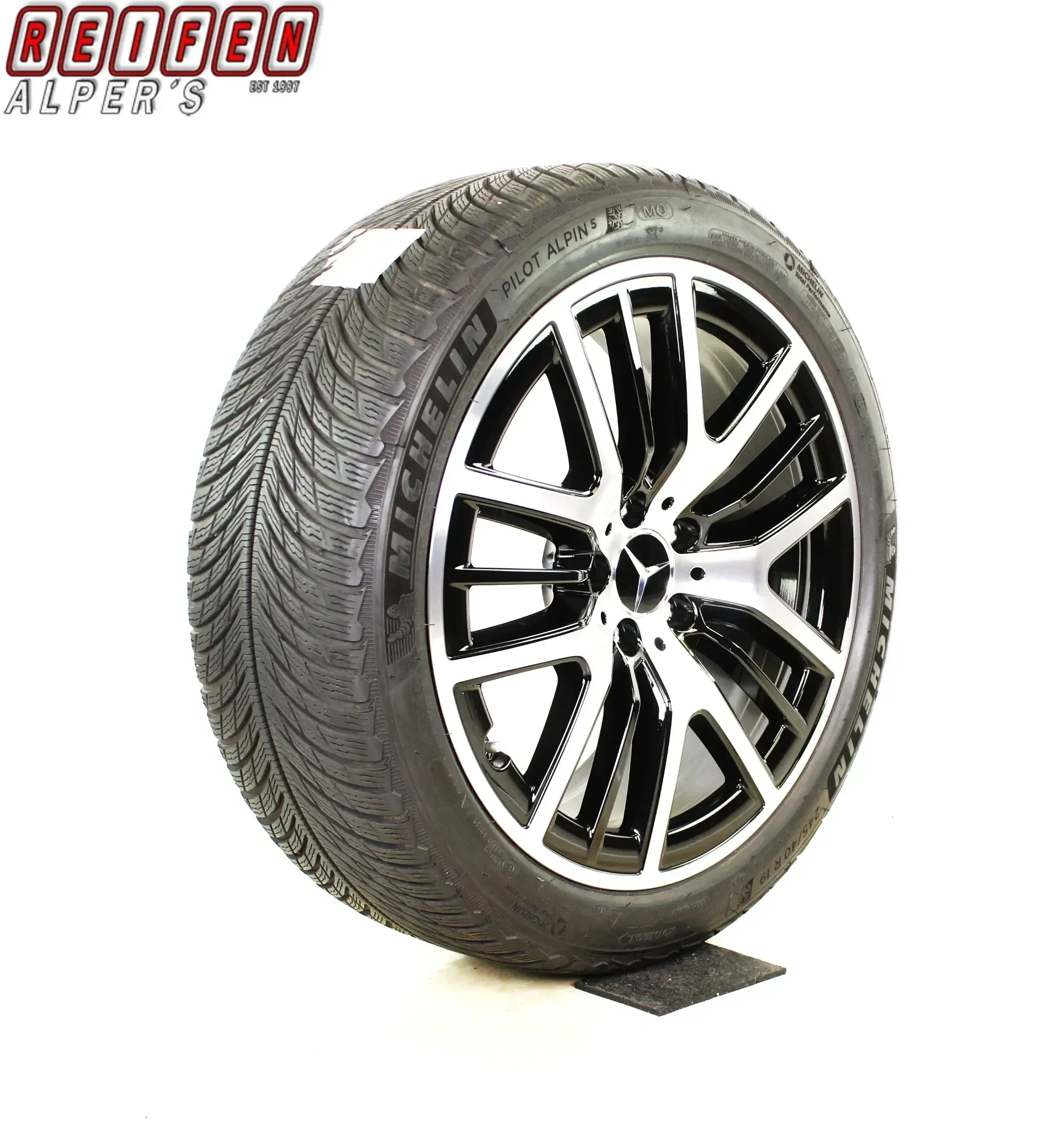 NEU  Original Mercedes CLS C257 X257 19 Zoll Winterräder + RDKS A2574013400/3500 7x23 Schwarz BICOLOR - Bild 1