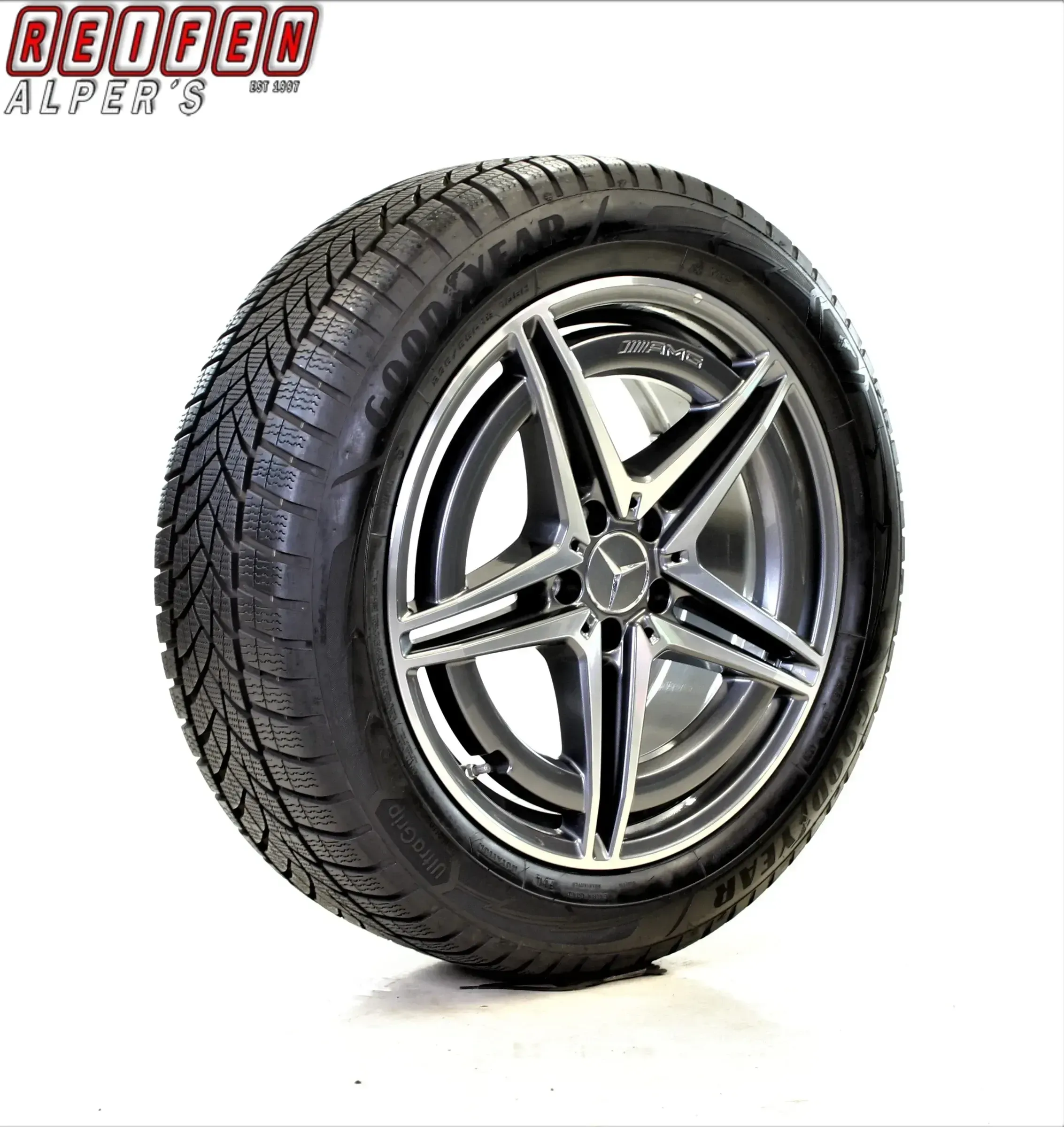 Mercedes EQC N293 AMG A2934010700 19 Zoll Winterräder + RDKS Grau/Hochglanzpoliert 8mm Original - Bild 1