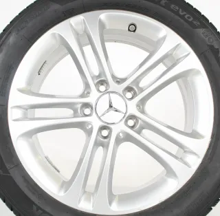 Original Mercedes A B CLA W177 W247 C118 X118 17zoll WINTERRÄDER+ RDKS A1774010400 Silber 7,3mm // 6,7mm - Bild 7
