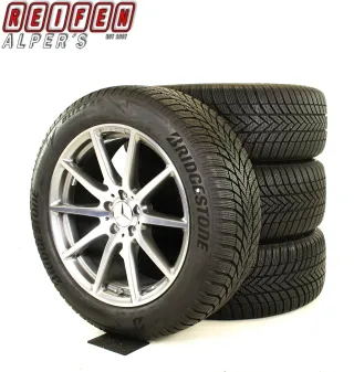 Original Mercedes GLC 63 AMG Winterräder 19zoll C253 X253 A2534013400 TOP 10-Speichen-Design  + RDKS  Himalayagrey//Hochglanzpoliert 7,3mm - Bild 3