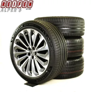 Original AUDI E-TRON 21zoll SOMMERRÄDER S LINE 4KE601025G SCHMIEDEFELGEN  RDKS 4KE601025G Grau 2xNEU 2x ca,200km gelaufen - Bild 1