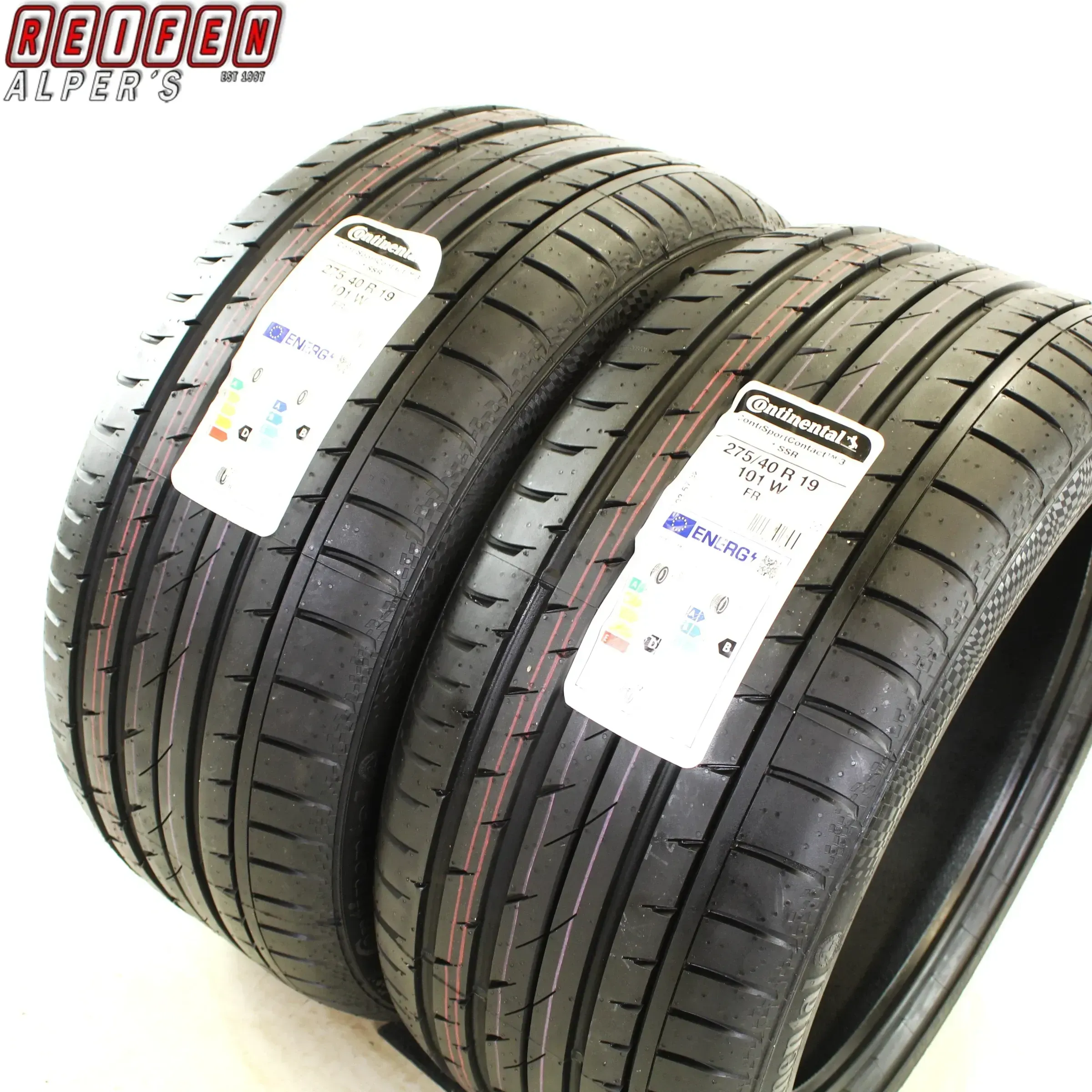 2x  275/40 R19 101W CONTI SPORTCONTACT 3 SSR FR * SOMMERREIFEN NEU RUN FLAT - Bild 1