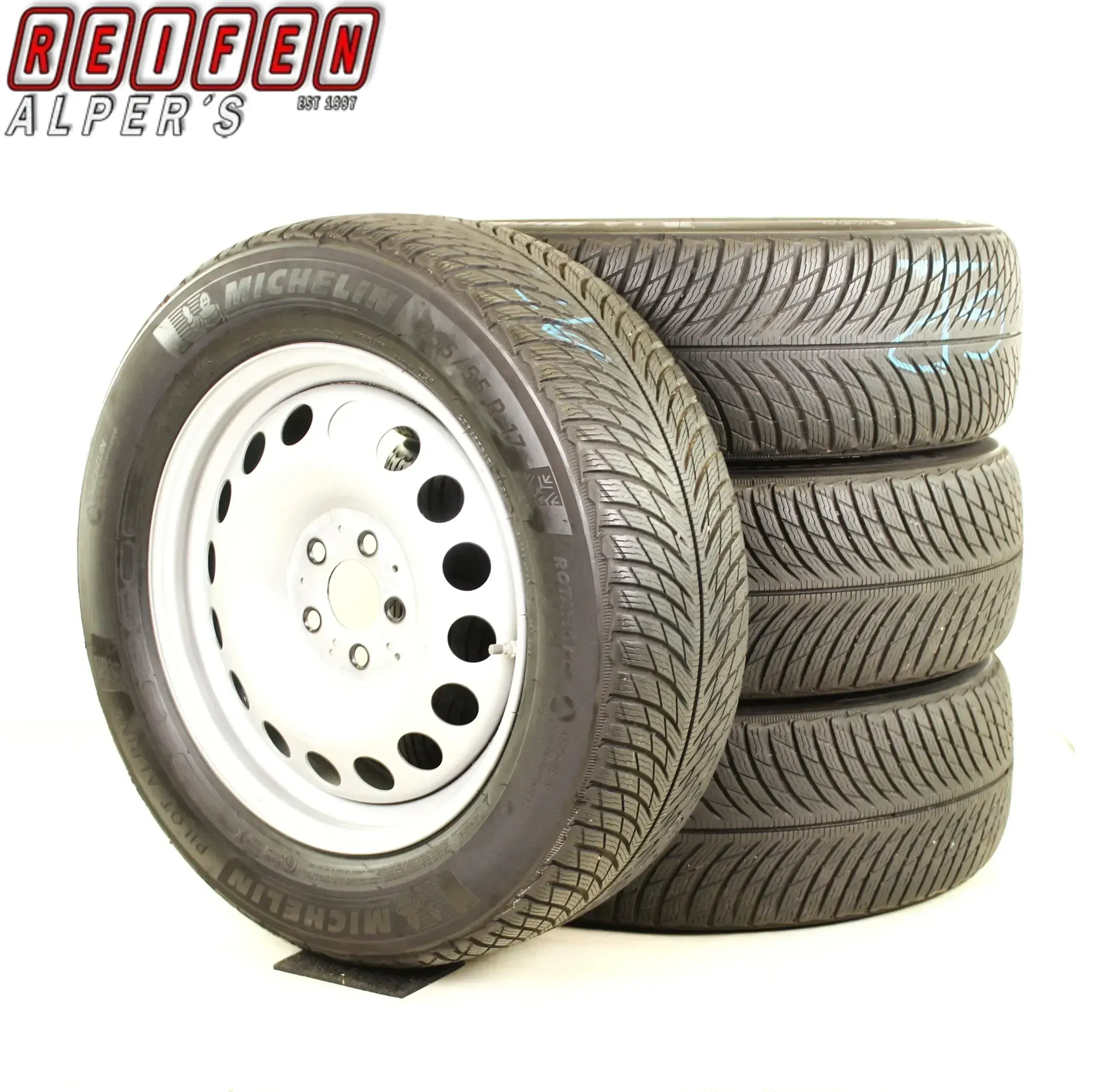 Original Mercedes V Klasse W447 17zoll WINTERRÄDER A4474011700 Winterräder + RDKS Silber 6mm 235-55-17 - Bild 1