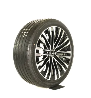 Mercedes S Klasse V223 W223 20zoll SOMMERRÄDER 20 Zoll Vielspeichen + RDKS A2234013700 Schwarz/glanzgedreht Original - Bild 6