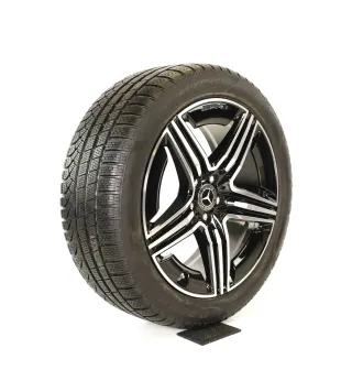 Original Mercedes GLC AMG 20zoll X254 C254 A2544010600-0700  + RDKS Schwarz glanz//Hochglanzpoliert Vollesprofil WINTERRÄDER - Bild 4
