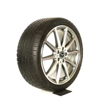 Original Mercedes C Klasse AMG C43 W206 S206 19zoll WINTERRÄDER 19 Zoll 5-Doppelspeiche-Desing + RDKS A2064012300 / A2064012400 Titangrau-glanzgedreht - Bild 4