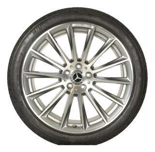 Original Mercedes S Klasse AMG W223 X223 20 Zoll SOMMER RÄDER + RDKS A2234011500 himalaya-grau - Bild 3
