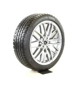 Original Mercedes C Klasse AMG C43 W206 S206 19zoll WINTERRÄDER 19 Zoll 5-Doppelspeiche-Desing + RDKS A2064012300 / A2064012400 Titangrau-glanzgedreht - Bild 4