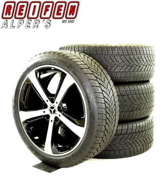 Original Mercedes C Klasse X206 ALL TERRAIN 19zoll WINTERRÄDER A2064015800 5-Arm-Desing Winterräder +rdk  Glanzschwarz-frontgedreht 7,6mm - Bild 1