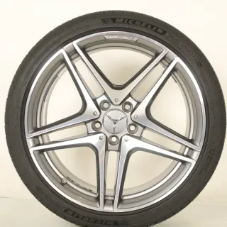 Original Mercedes C Klasse W205 S205 C63 S AMG 19zoll SOMMERRÄDER A2054016200/6300  5-Doppelspeichen-Rad + RDKS  Fe - Bild 6