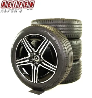 Original Mercedes GLC AMG FELGEN 20zoll X254 C254 A2544010600-0700 Sommerräder + RDKS Schwarz glanz//Hochglanzpoliert vollesprofil - Bild 1