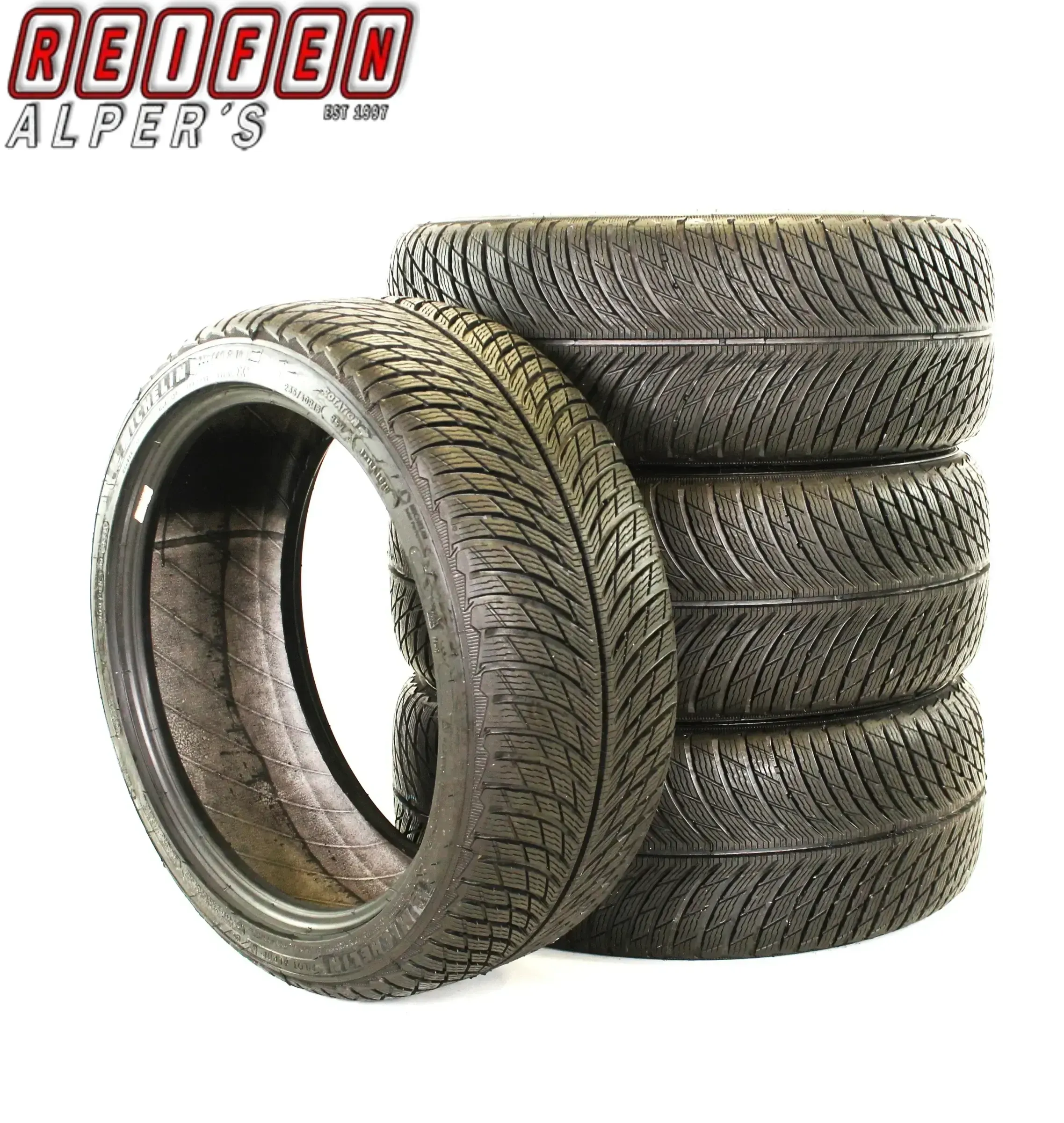 4X 235/40 R18 95V XL MICHELIN ALPIN 5  WINTERREIFEN wie.NEU - Bild 1