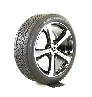 Original Mercedes C Klasse X206 ALL TERRAIN 19zoll WINTERRÄDER A2064015800 5-Arm-Desing Winterräder +rdk  Glanzschwarz-frontgedreht 7,6mm - Bild 4