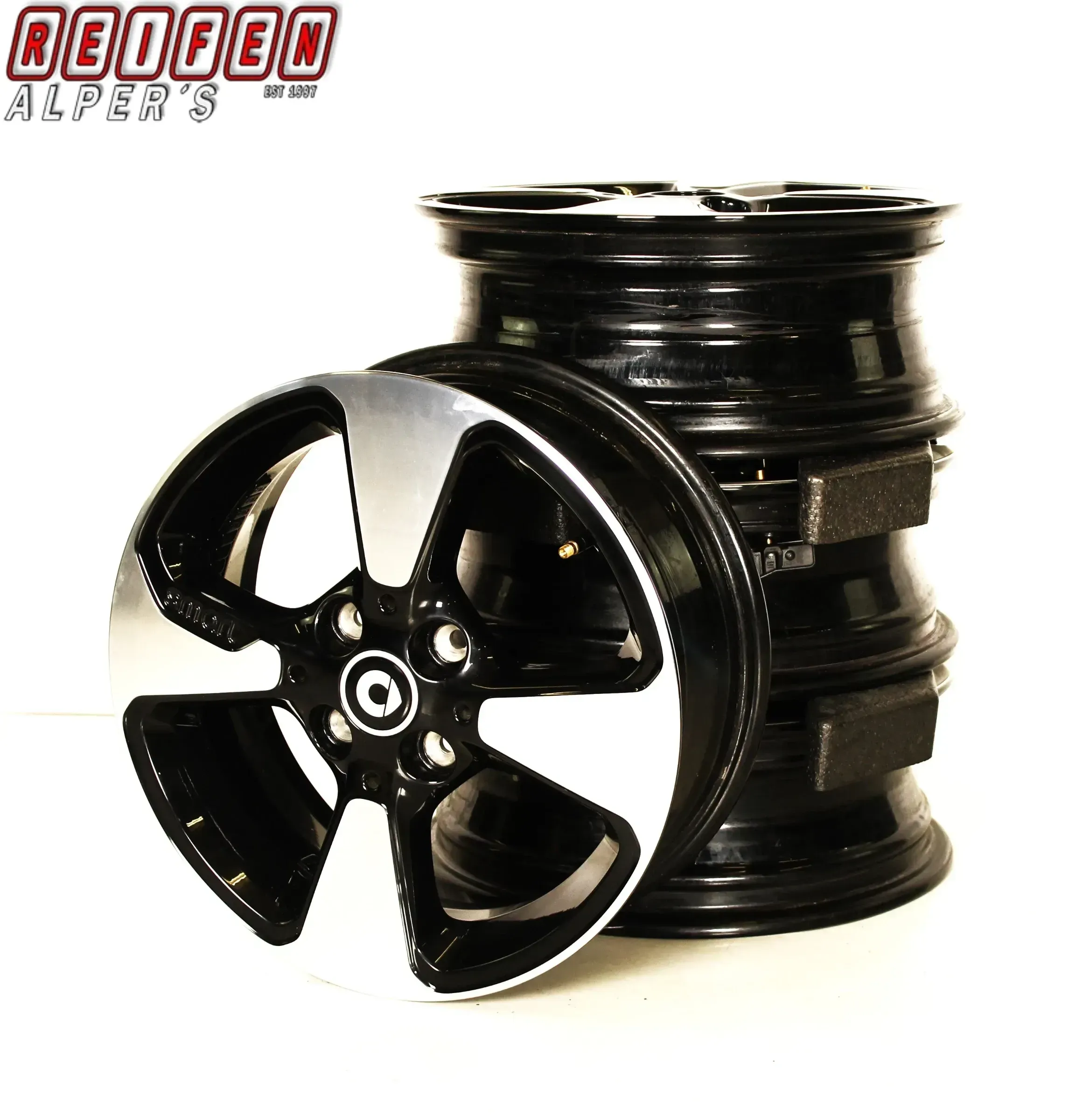 4x  SMART W453 C453 15zoll ALUFELGEN A4534015701/5801 RDK TOP - Bild 1