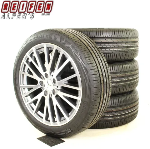 Background image for Mercedes A/B/CLA Klasse W177 W247 C118 18 Zoll Y Speichen Sommerräder + RDKS A1774010600 Anthrazit/Grau